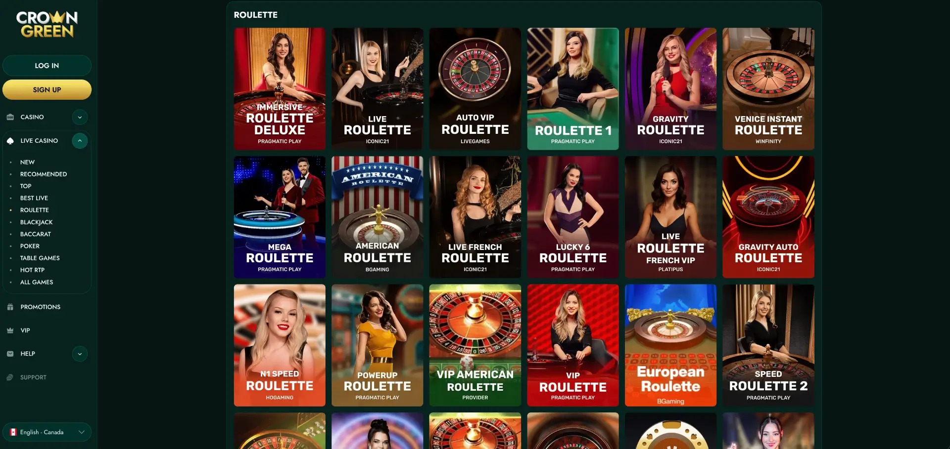 CrownGreen Casino Roulette screenshot - roulette CrownGreen Casino Roulette screenshot - roulette