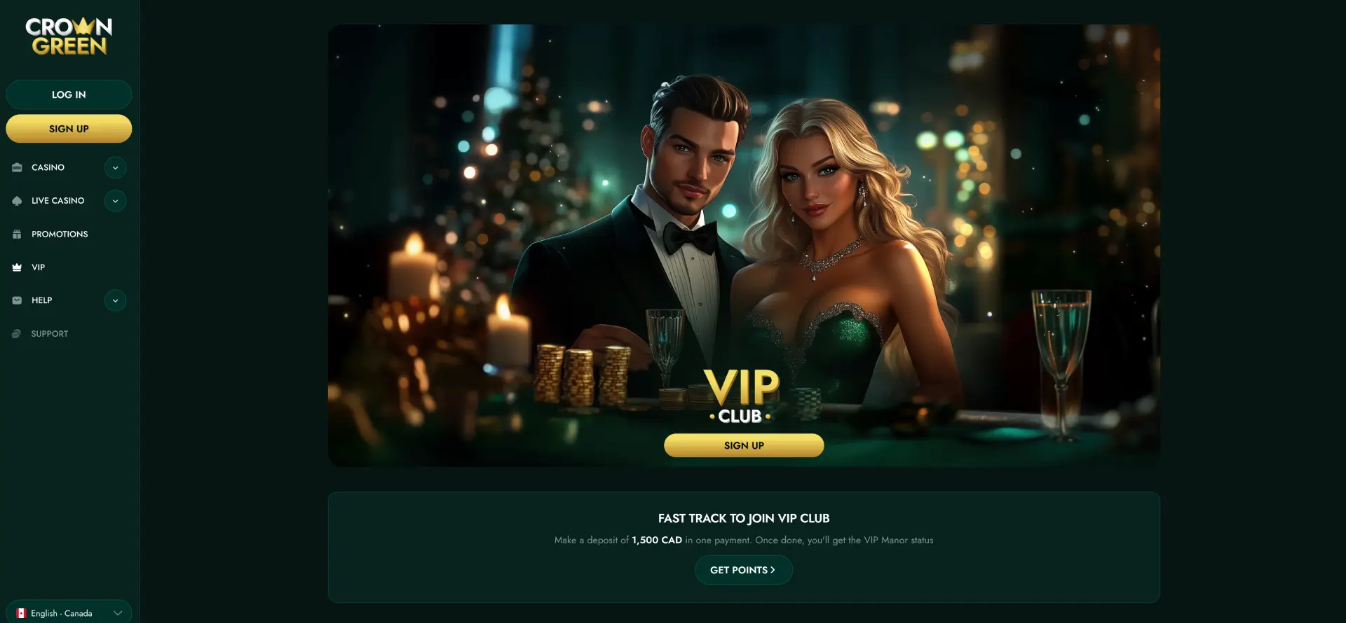 CrownGreen Casino VIP screenshot - vip CrownGreen Casino VIP screenshot - vip